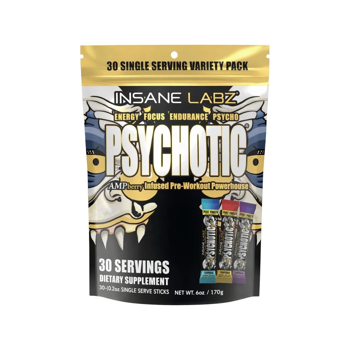 PSYCHOTIC GOLD VARIETY BAG